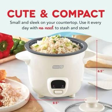 Dash Mini Rice Cooker 2 Cup
