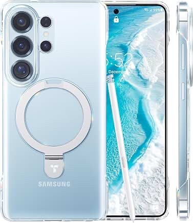 TORRAS Ostand Slim Clear Case for Samsung Galaxy S26 Ultra