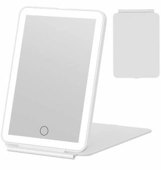 Funtouch Rechargeable LED Lighted Travel Makeup Mirror