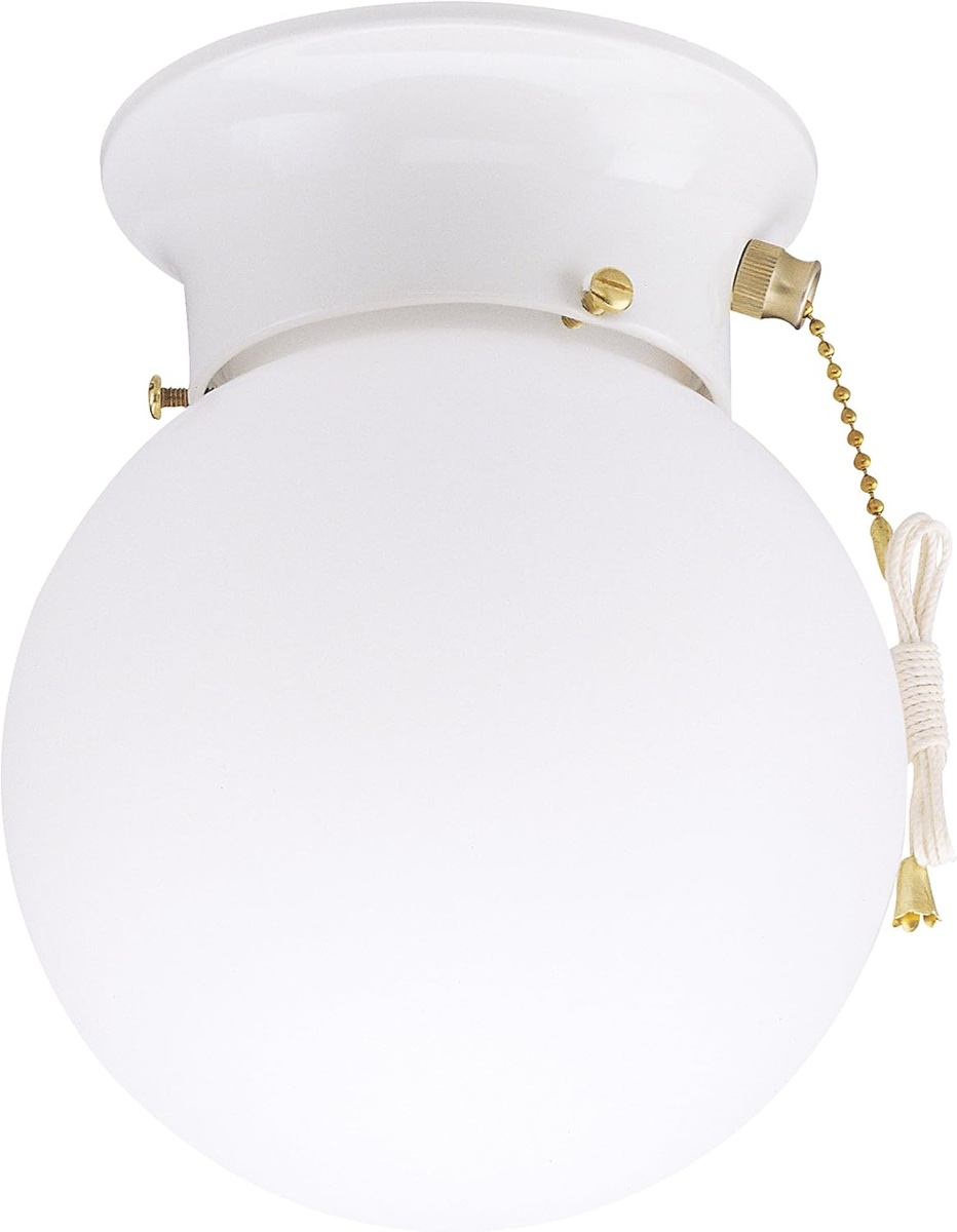 Project Source 6-in Globe Flushmount Lights, 2-Pack