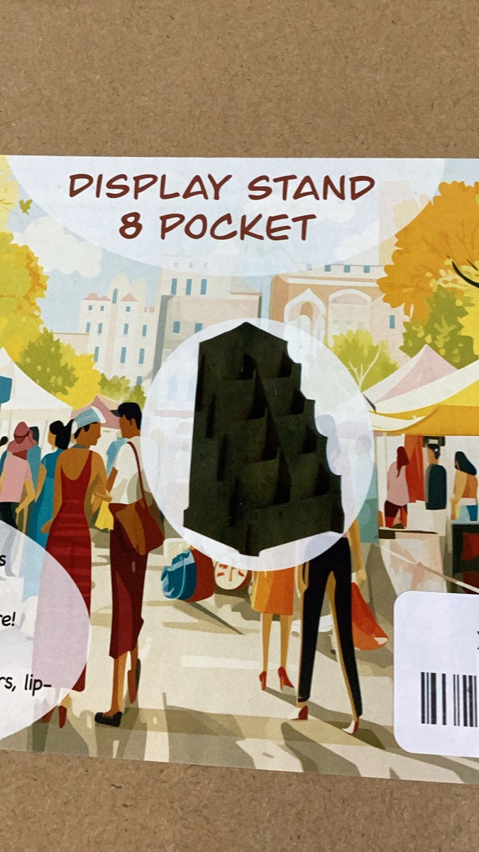 Hotcan 8 Pocket Basswood Display Stand