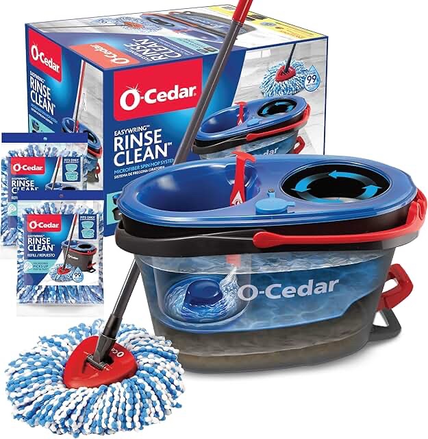 O-Cedar EasyWring RinseClean Microfiber Spin Mop System