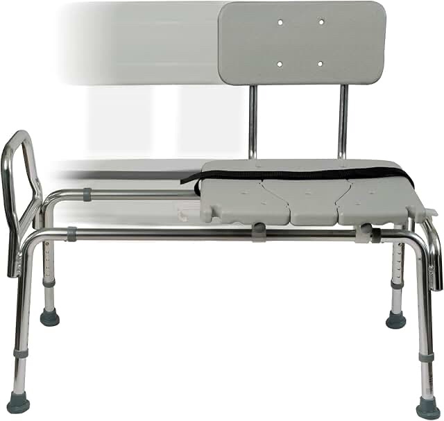 TABEKE Bath Safety Transfer Bench