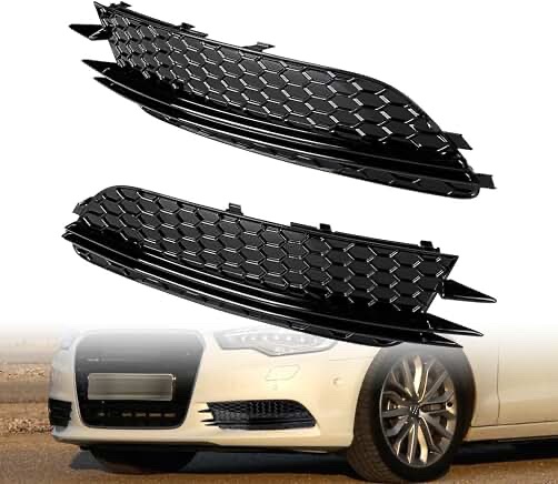 Front Grill Air Inlet Trim Cover for 07 Luxury Edition (Bright Black)