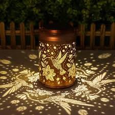 (Dent pictured)Cawalap Solar Lantern Outdoor Garden Decoration - Copper