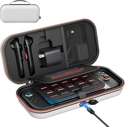 AVARTE Cable Pass-Through Hard Carry Case for Nintendo Switch / OLED
