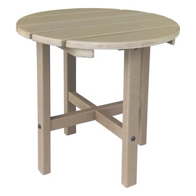 Style Selections Poly Lumber Side Table - Brown Finish