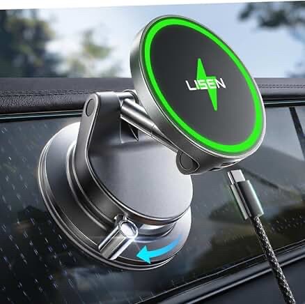 LISEN Magnetic Wireless Car Phone Charger