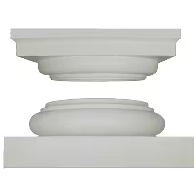 Turncraft 10 inch Poly-Classic Round Column Cap and Base Set