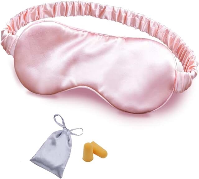 Silk Eye Mask Sleep Mask, Pink