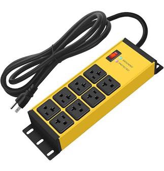 2pk Heavy Duty Metal Power Strip 20 Amp