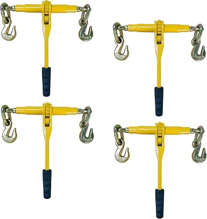 AYYWC 4 Pack 5/16"-3/8" Heavy Duty Folding Handle Ratchet G70 Load Binder
