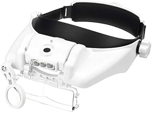 MG82000MC 3LED Helmet Magnifier