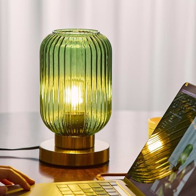 Minimalist Ribbed Table Light Fixture