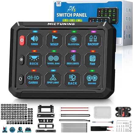 MICTUNING P1s 12-Gang Switch Panel System