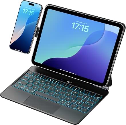 Jibrealg Magnetic Keyboard Case with Trackpad for iPad 10th Gen 2022 & 11th Gen (M2)