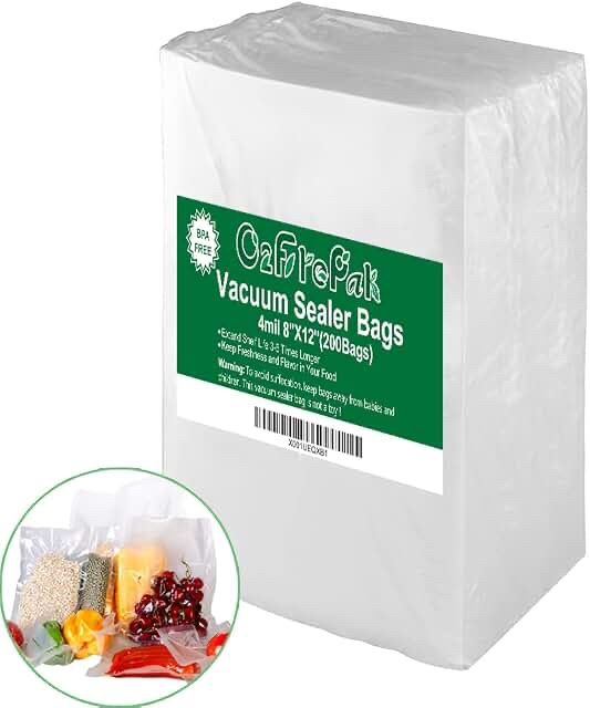Clear Vacuum Seal Bags, Large Quantity Stack