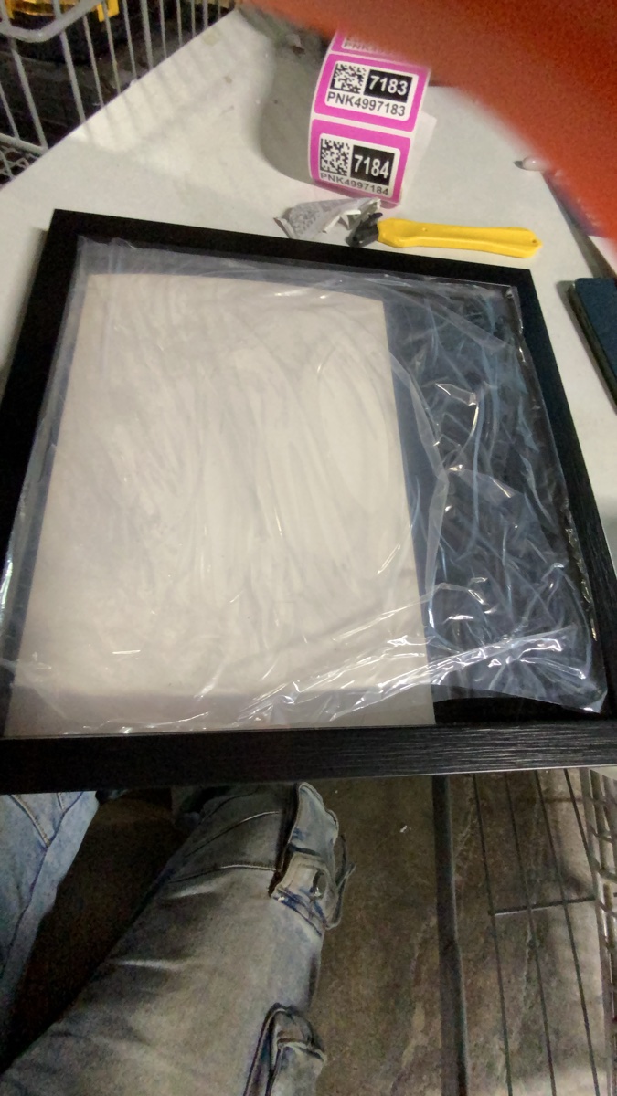 Black Shadow Box Display Case with Hinged Door