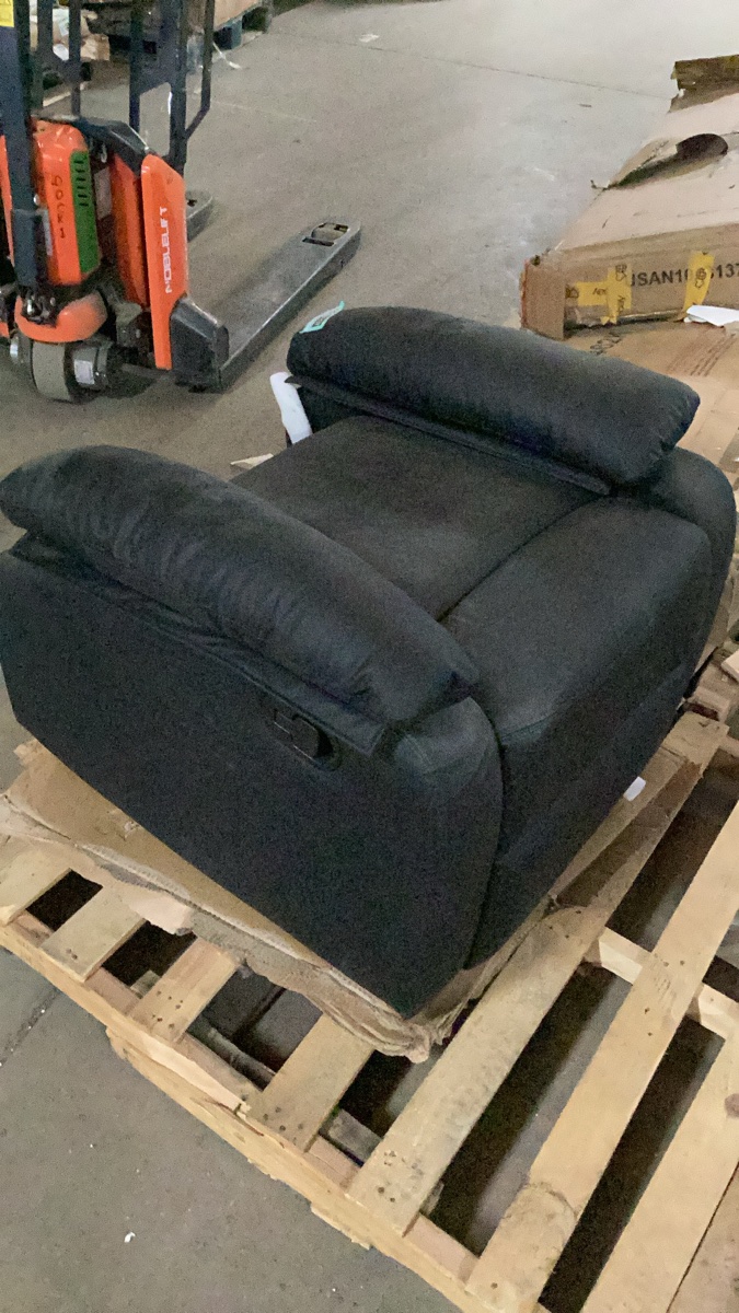 Black Fabric Accent Chair