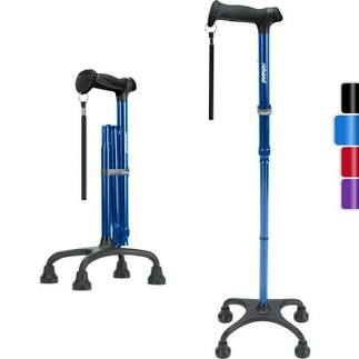 Rehand Folding Quad Cane for Mobility Assistance