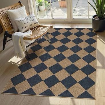 Lahome Washable Geometric Pattern Rug 5f * 7f