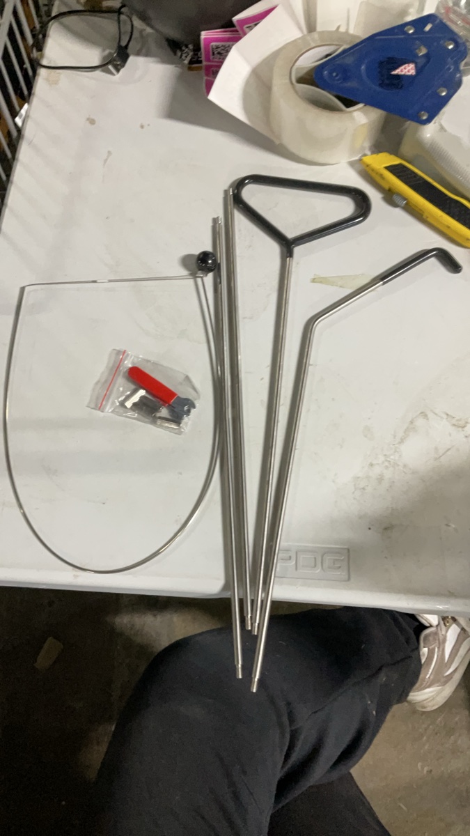 Paintless Dent Repair (PDR) Tool Kit with Rods and Hook
