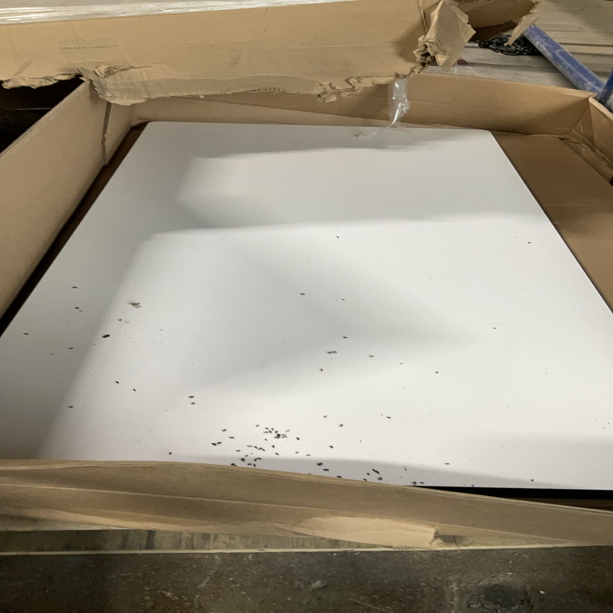 (willl Need Cleaned)White Rectangular Table Top 5f * 30i