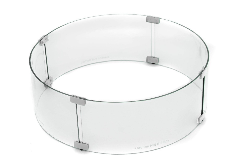 (one Section Broken)22 Inch Az Patio Heaters Round Glass Windscreen