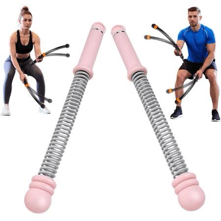 Cordless Battle Rope Sticks- Pink