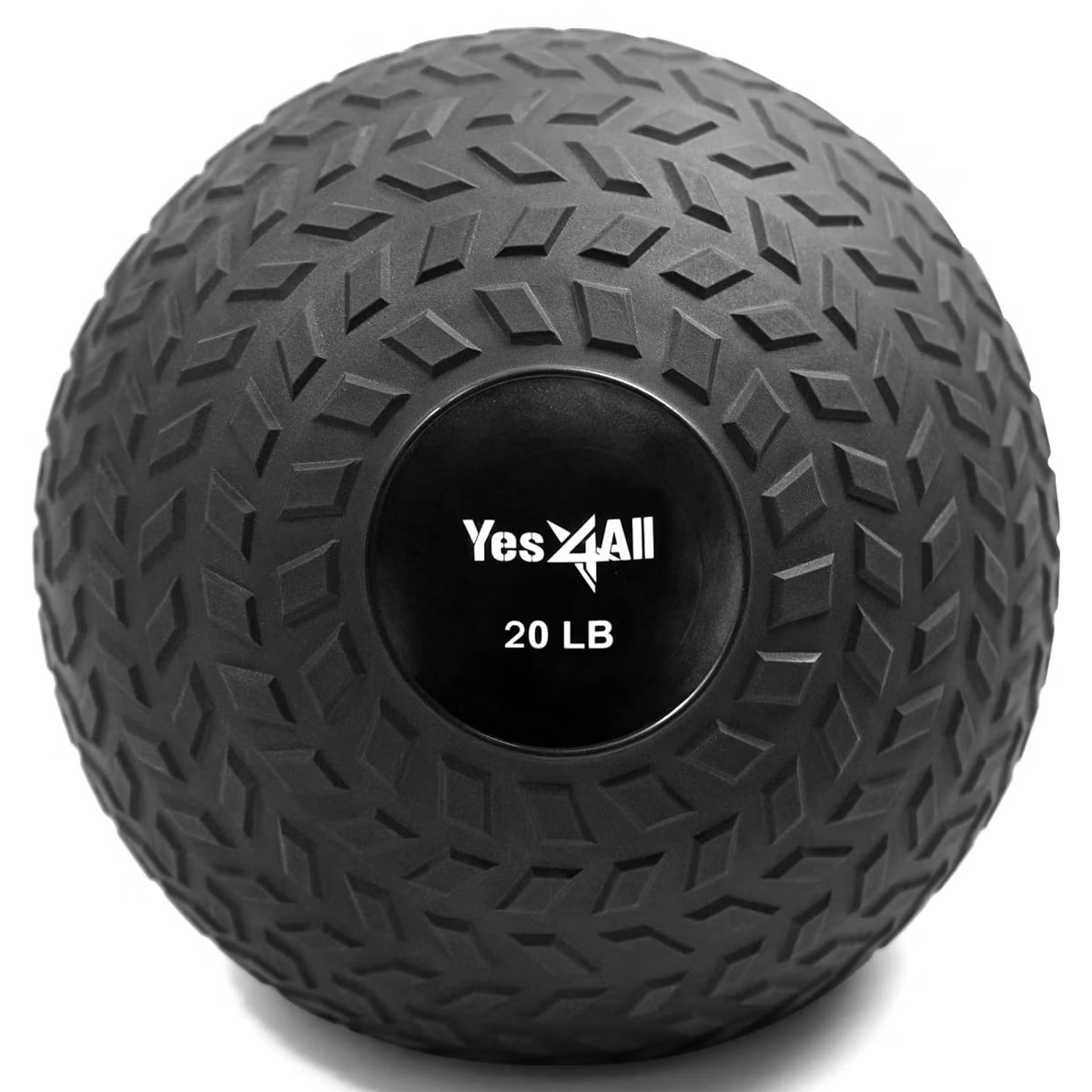 Yes4All Tread Slam Ball Black 20lb