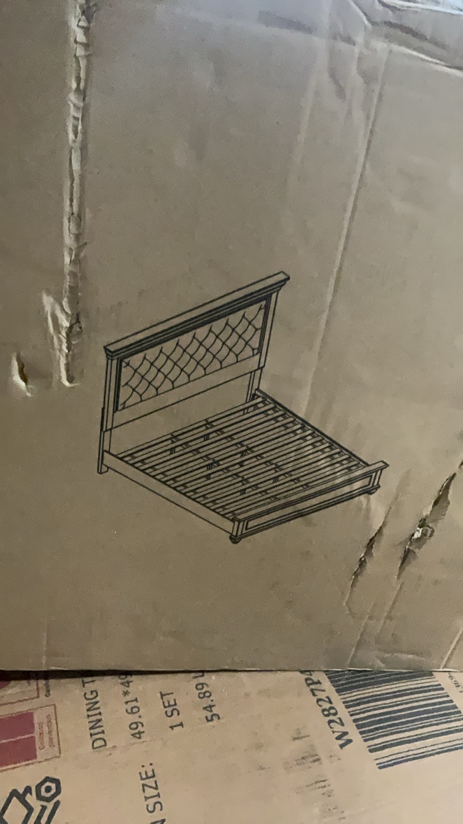King bedframe box 1 only