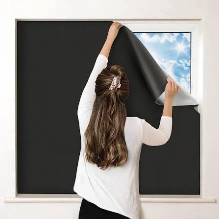 DIY-SHADE 100% Blackout Portable Temporary Window Shade Kit