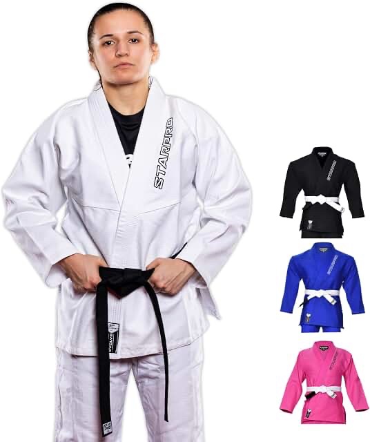 Starpro Premium Preshrunk Brazilian Jiu Jitsu Gi (Inspire) - White, Size A3