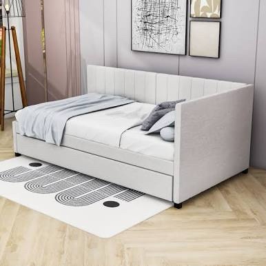 Upholstered Sofa Daybed with Trundle