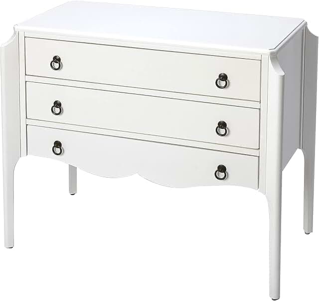 Broken ** Butler Specialty Company 2 Drawer Chest Off White