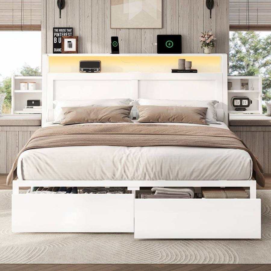 King Storage Bed
