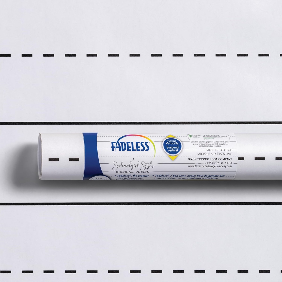 Fadeless Schoolgirl Style Paper Roll - Hooray For School! (47.25 in x 25 ft)