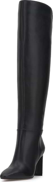 Jessica Simpson Women's Sussta Wide Calf Over-The-Knee Boots, Black, Size 10M