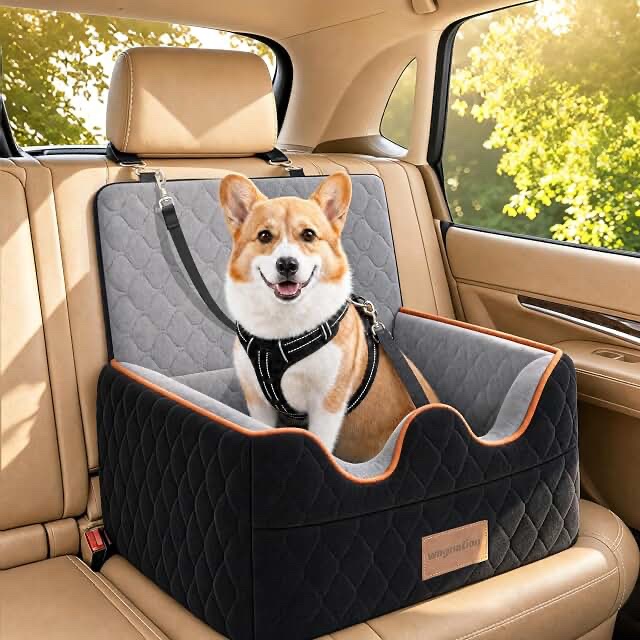 HP Dog Car Seat with Mat (S-Gray)