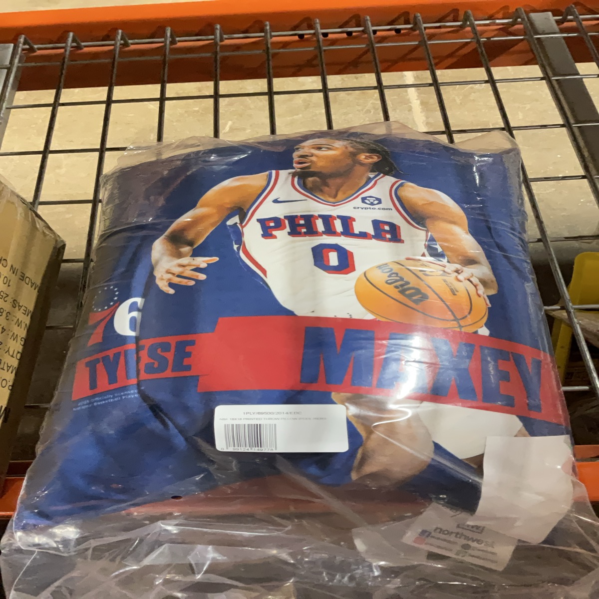 Northwest NBA 18x18 Tyrese Maxey Philadelphia 76ers Printed Throw Pillow