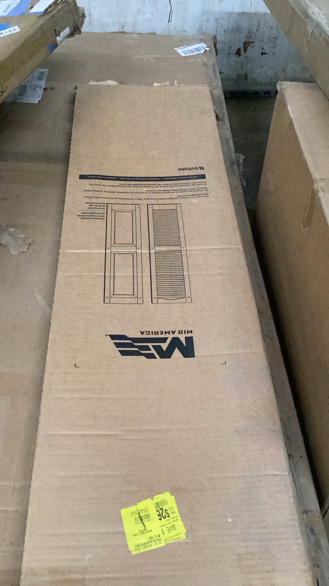 Mid-America Vinyl Shutter / Component Panel - 14-3/4 x 51 Tuxedo Gray
