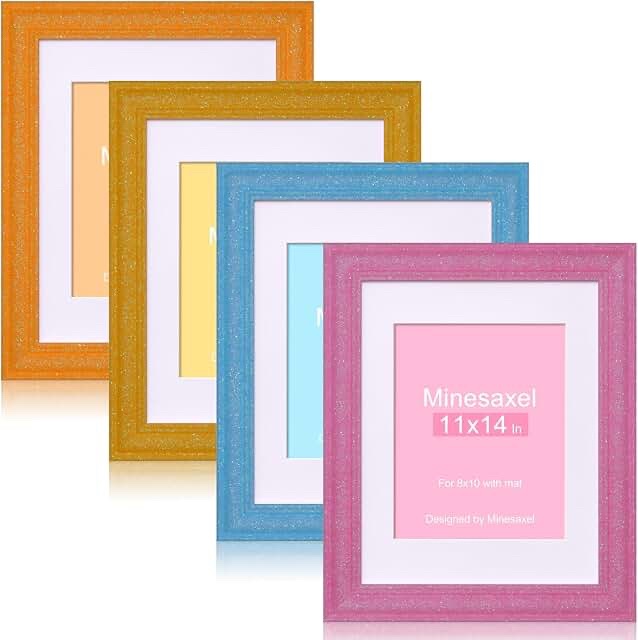 Minesaxel 11x14 Photo Frame 4-Pack (Color: Colorful)