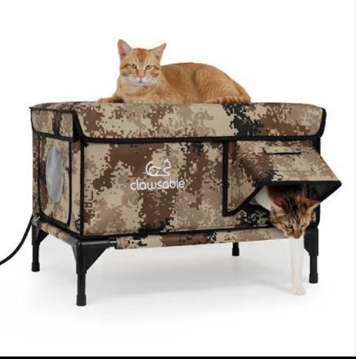 Clawsable 2-in-1 Indoor & Outdoor Cat House (Camo)