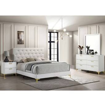 James 4 Piece Bedroom Set with Floating Nightstands