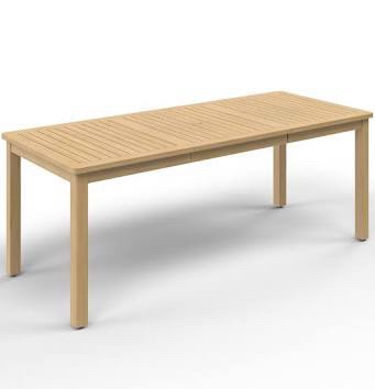 Solid Wood 78.74"l Outdoor Dining Table