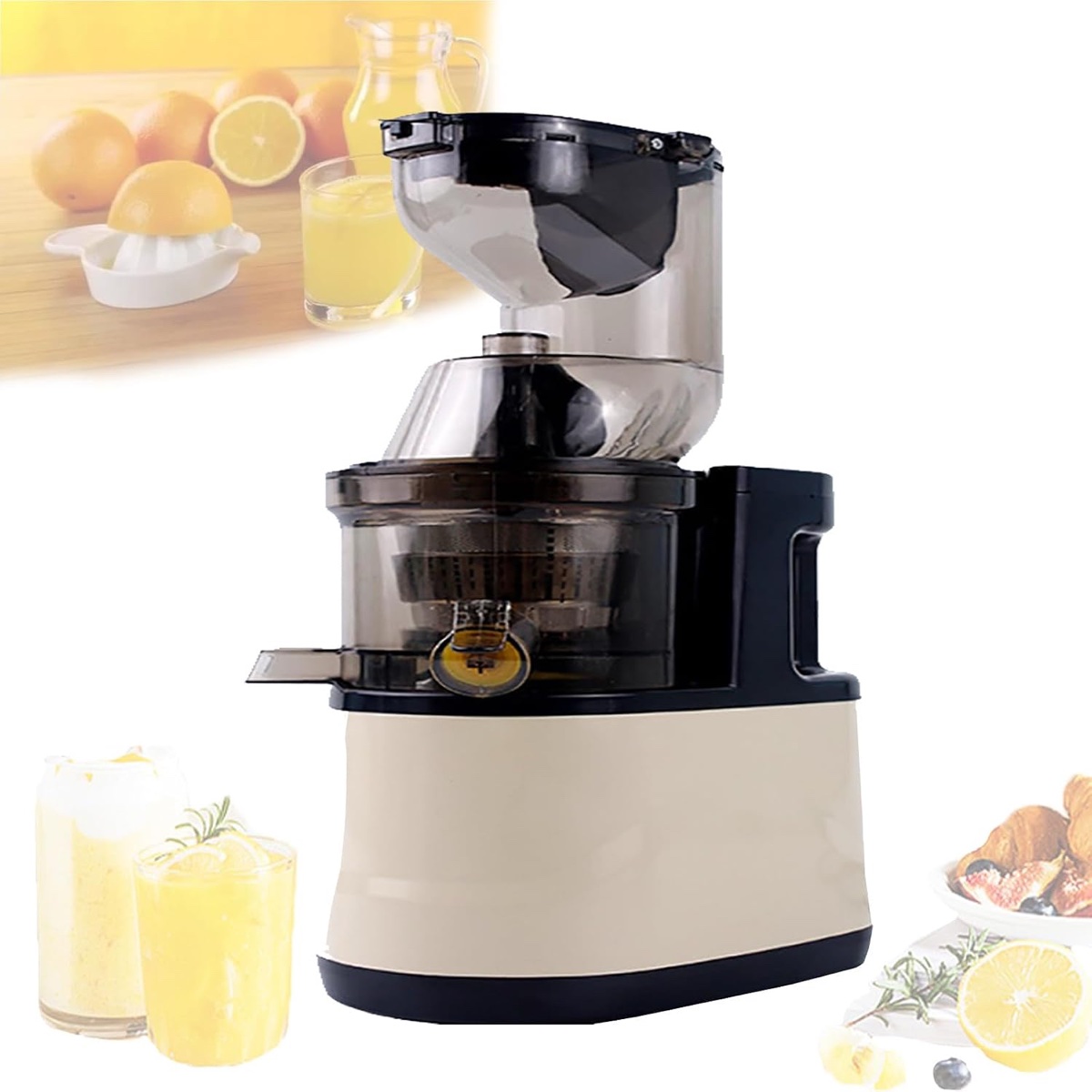 Cold Press Slow Masticating Juicer with 7-Inch Feed Chute
