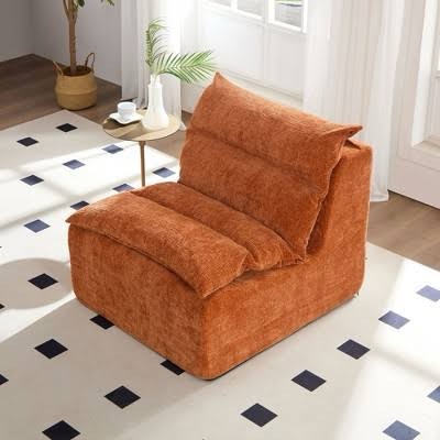 Dreams Armless Chair, Orange