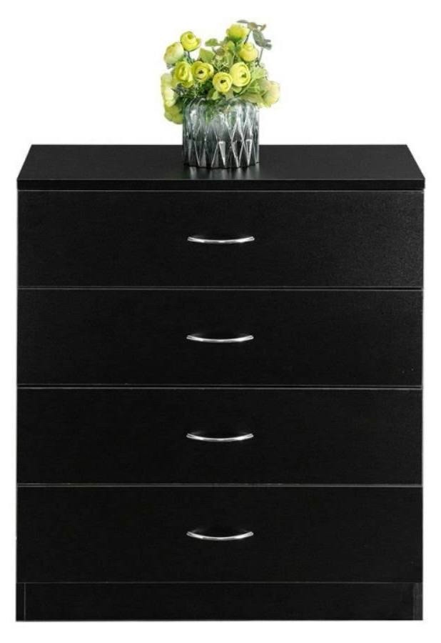 Black 4 tier nightstand
