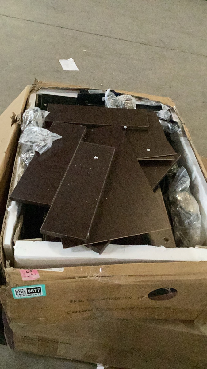 Unassembled Wooden Furniture Panel Set