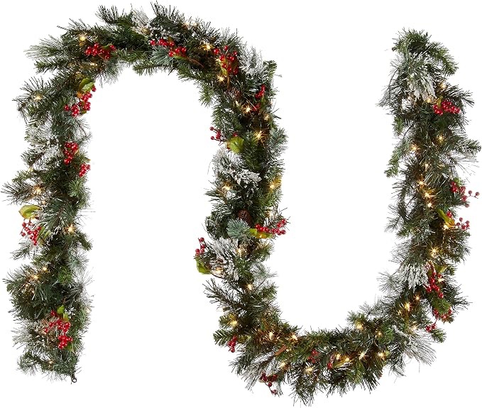 National Tree Company 9 ft. Pre-Lit Garland Clear
